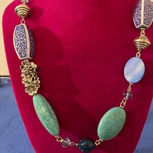 Premier Designs Beaded Glass Necklace
